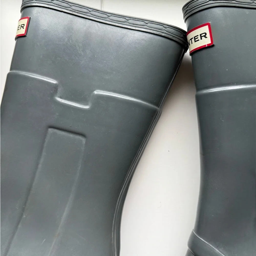 Hunter Classic Gray Footwear with hidden heels